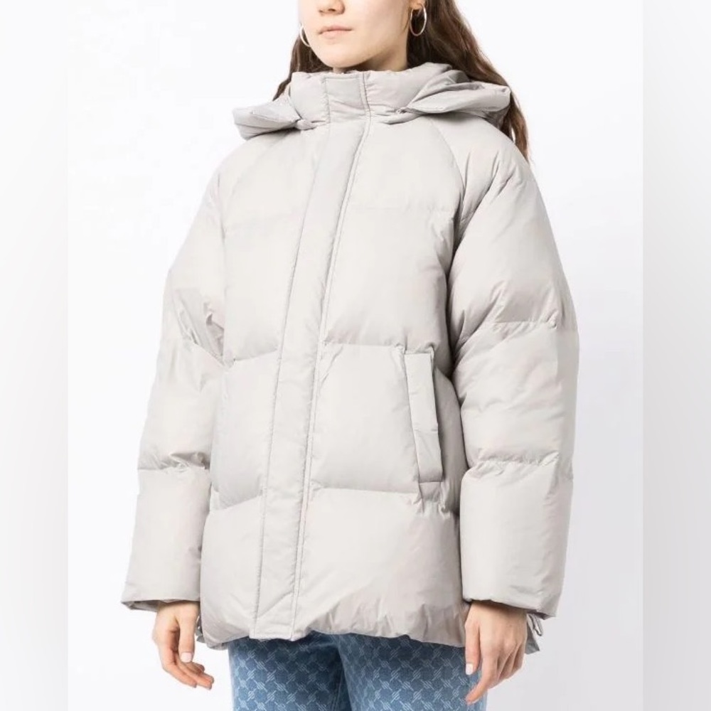 b+ab Padded Puffer Jacket Grey XS Oversized